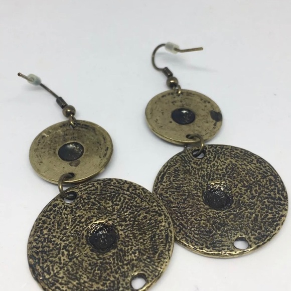 Earrings Medallion bronze earrings cosplay dangle drop - Picture 5 of 8